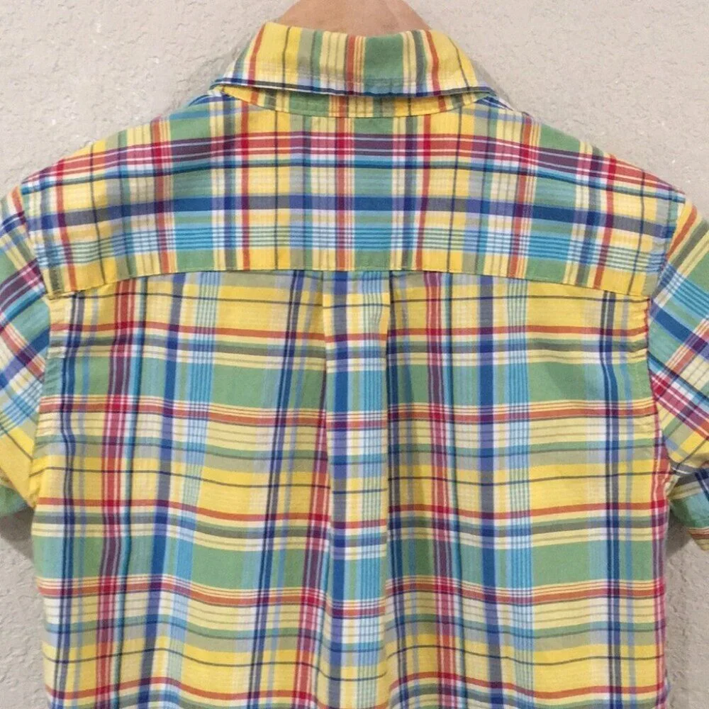 Ralph Lauren Boys‎ 5 Shirt Multicolored Button Short Sleeve Embroidered Designer